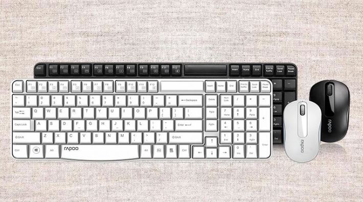 RAPOO X1800S 2.4GHz Wireless Optical Keyboard Mouse Combo Black - 1000DPI Nano R image 2