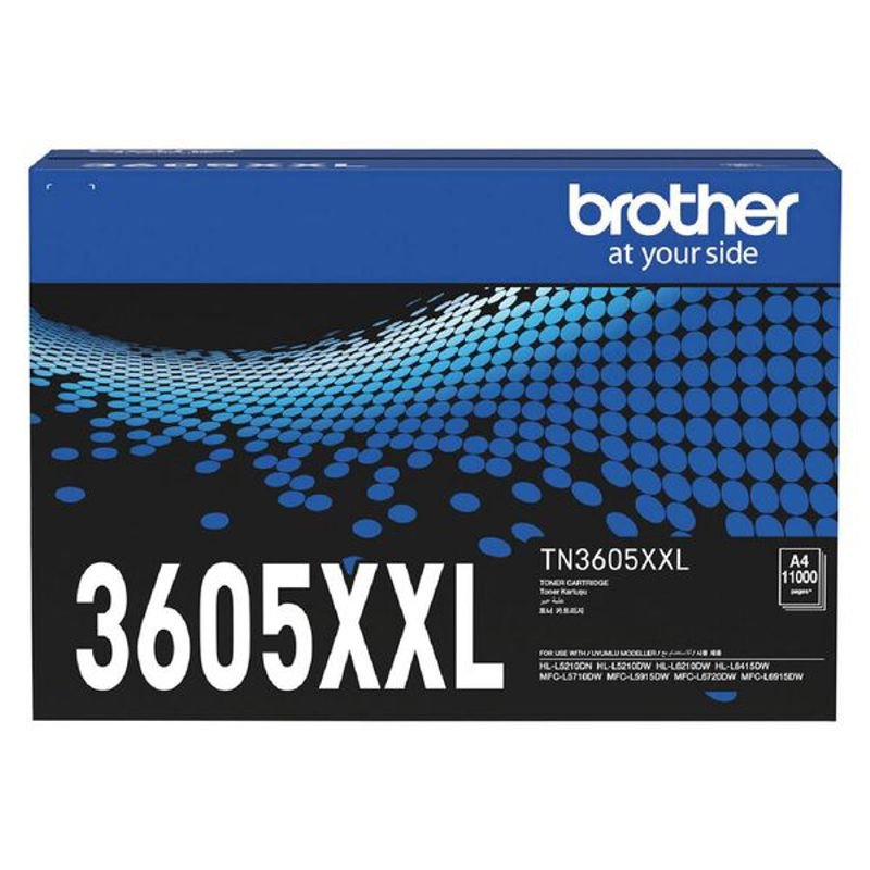 Brother TN-3605XXL Super High Yield Toner Cartridge, up to 11,000 pages image 0