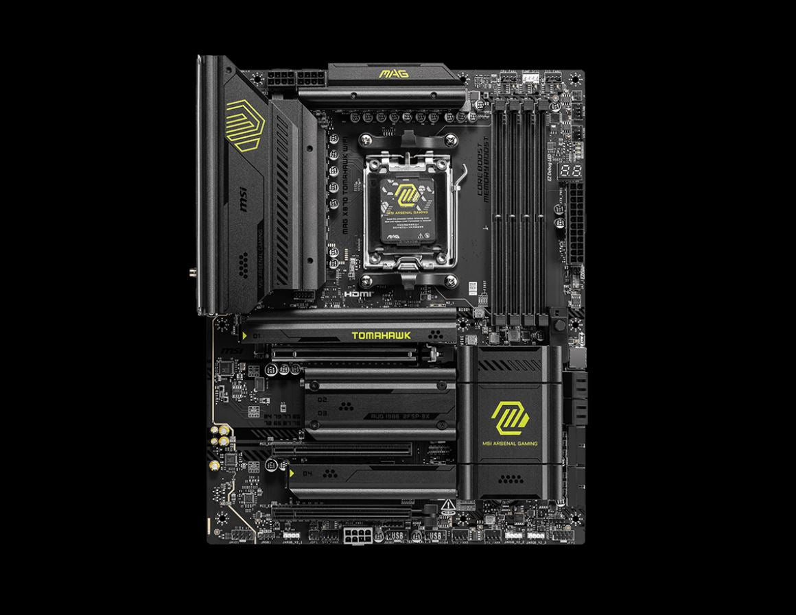 MSI MAG X870 TOMAHAWK WIFI, AMD AM5 ATX Motherboard 4x DDR5~256GB, 3x PCIe x16, image 1