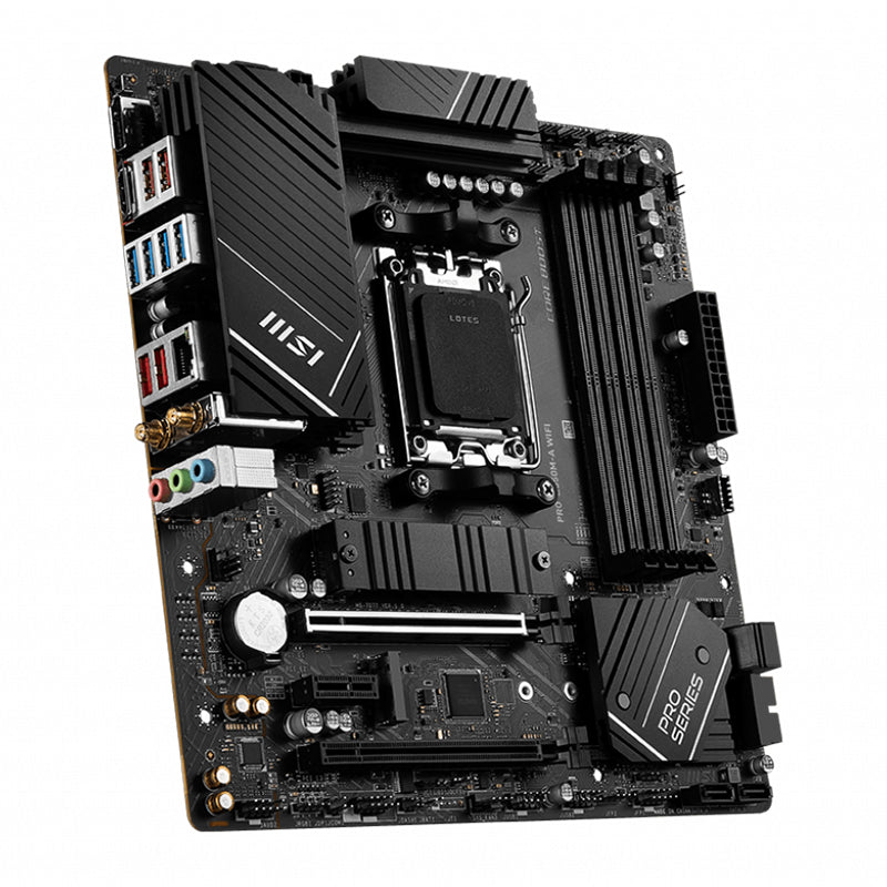 MSI PRO B650M-A WIFI AMD AM5 MATX Motherboard, 4x DDR5 ~128GB, 1x PCI-E x16, 2x image 2