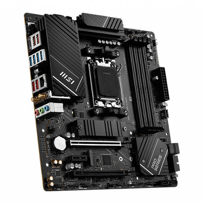 MSI PRO B650M-A WIFI AMD AM5 MATX Motherboard, 4x DDR5 ~128GB, 1x PCI-E x16, 2x image 2