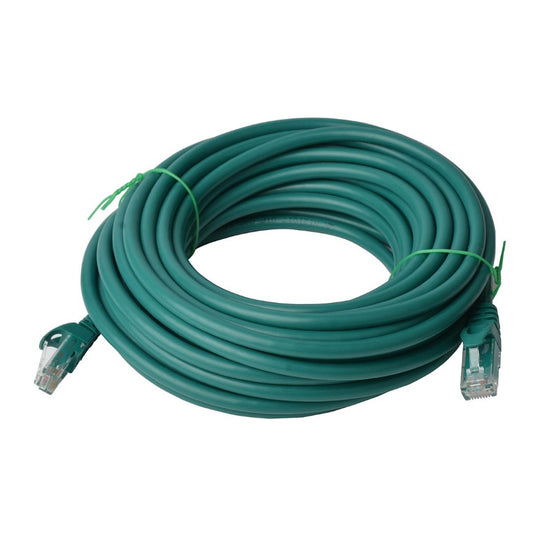 8Ware CAT6A Cable 20m - Green Color RJ45 Ethernet Network LAN UTP Patch Cord Sna image 0
