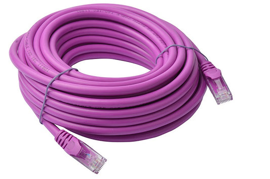 8Ware CAT6A Cable 10m - Purple Color RJ45 Ethernet Network LAN UTP Patch Cord Sn image 0