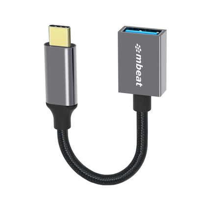 mbeat 'Tough Link' USB-C to USB 3.0 Adapter with Cable - Space Grey image 0