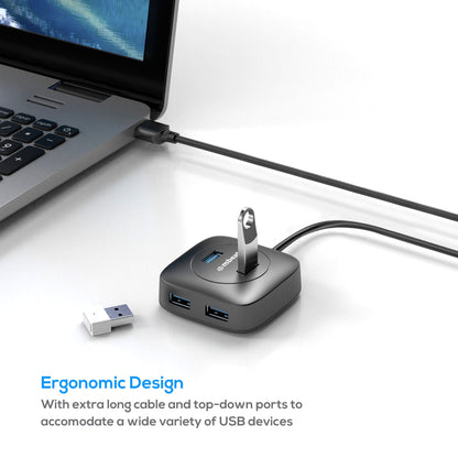 mbeat®  4-Port USB 3.0 Hub - High Speed Data Transfer image 2