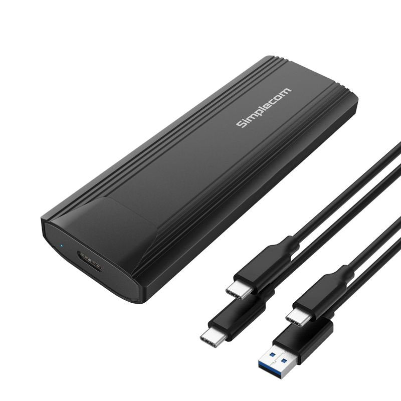 Simplecom SE504v2 NVMe/SATa M.2 SSD to USB-C Enclosure, Black image 0
