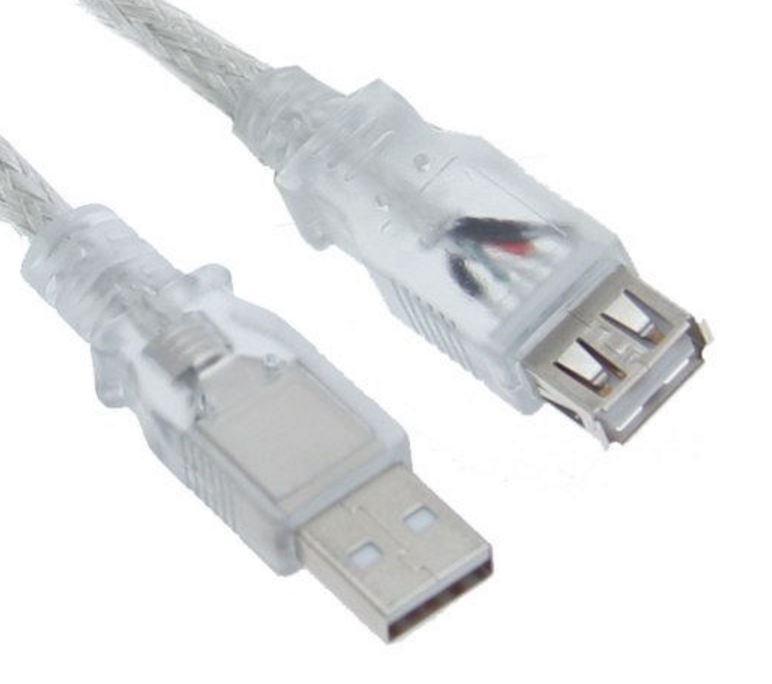 Astrotek USB 2.0 Extension Cable 3m - Type A Male to Type A Female Transparent C image 0