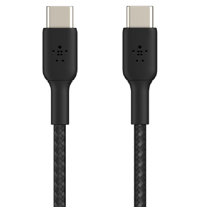 Belkin BoostCharge Braided USB-C to USB-C Cable (0.15M) - Black (CAB004bt0MBK), image 2