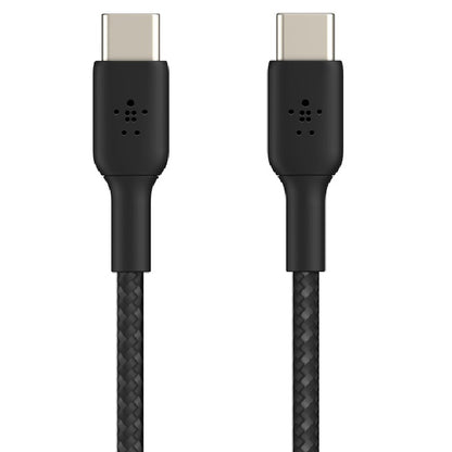 Belkin BoostCharge Braided USB-C to USB-C Cable (0.15M) - Black (CAB004bt0MBK), image 2