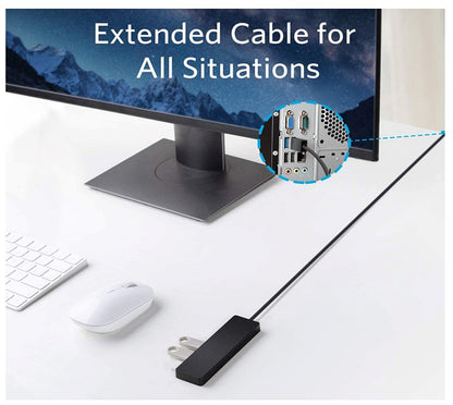 Astrotek 4 Port High speed USB3.0 HUB U-Disk USB-A Keyboard Mouse Gamepad NO Pow image 3