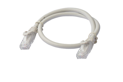 8Ware CAT6A Cable 0.5m (50cm) - Grey Color RJ45 Ethernet Network LAN UTP Patch C image 0