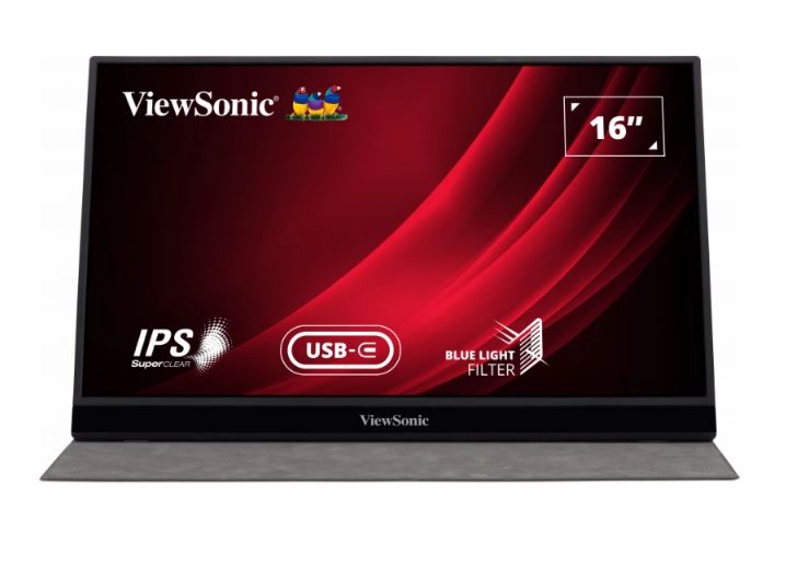 ViewSonic 16' VG1655 2x Type-C, IPS FHD, 3.5mm Audio, mHDMI x 1, Busines, Durabl image 1