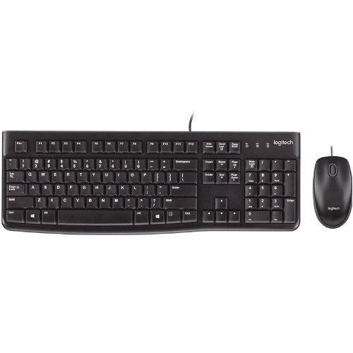 Logitech MK120 Keyboard & Mouse Combo Quiet typing and Spill resistant High-defi image 1