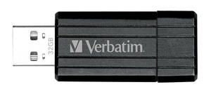 Verbatim Store'n'Go Pinstripe USB Drive 32GB USB Storage Drive Memory Stick (Bla image 0