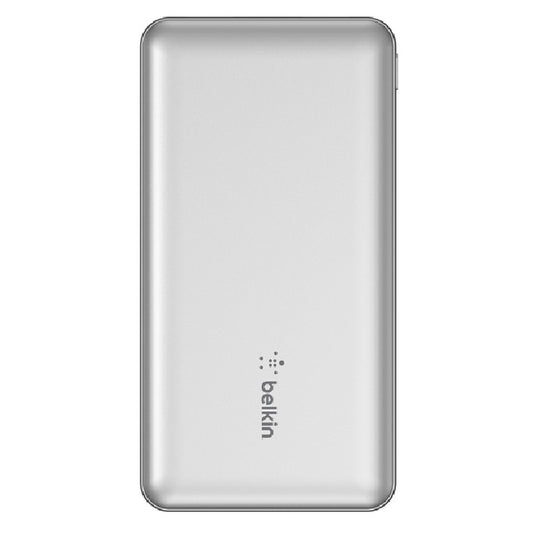 Belkin BoostCharge USB-C PD Power Bank 10K + USB-A to USB-C Cable - Silver (BPB0 image 0