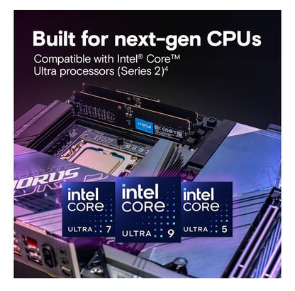 Crucial 32GB (2x16GB) DDR5 CUDIMM 6400MHZ CL52 Desktop PC Memory for Intel Core image 2