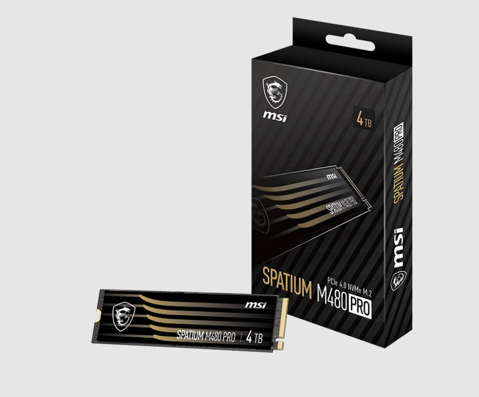 MSI 4TB M480 PCIe 4.0 NVMe M.2 SSD, Sequential Read up to 7400MB/s, Sequential W image 0