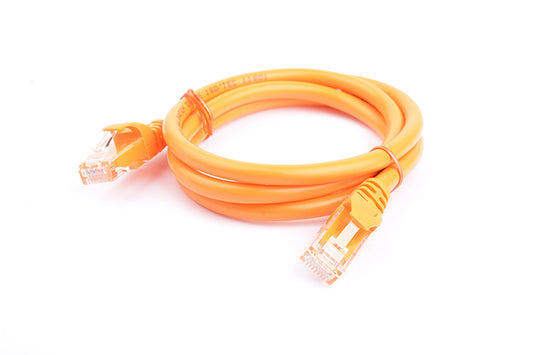 8Ware CAT6A Cable 1m - Organge Color RJ45 Ethernet Network LAN UTP Patch Cord Sn image 0