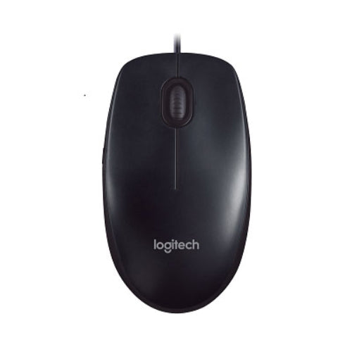 Logitech M90 USB Wired Optical Mouse 1000dpi for PC Laptop Mac Full Size Comfort image 0