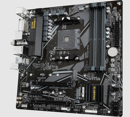 Gigabyte B550M DS3H AC AM4 Ryzen mATX Motherboard, 4x DDR4, 3x PCI-e, 2x M.2, 4x image 2
