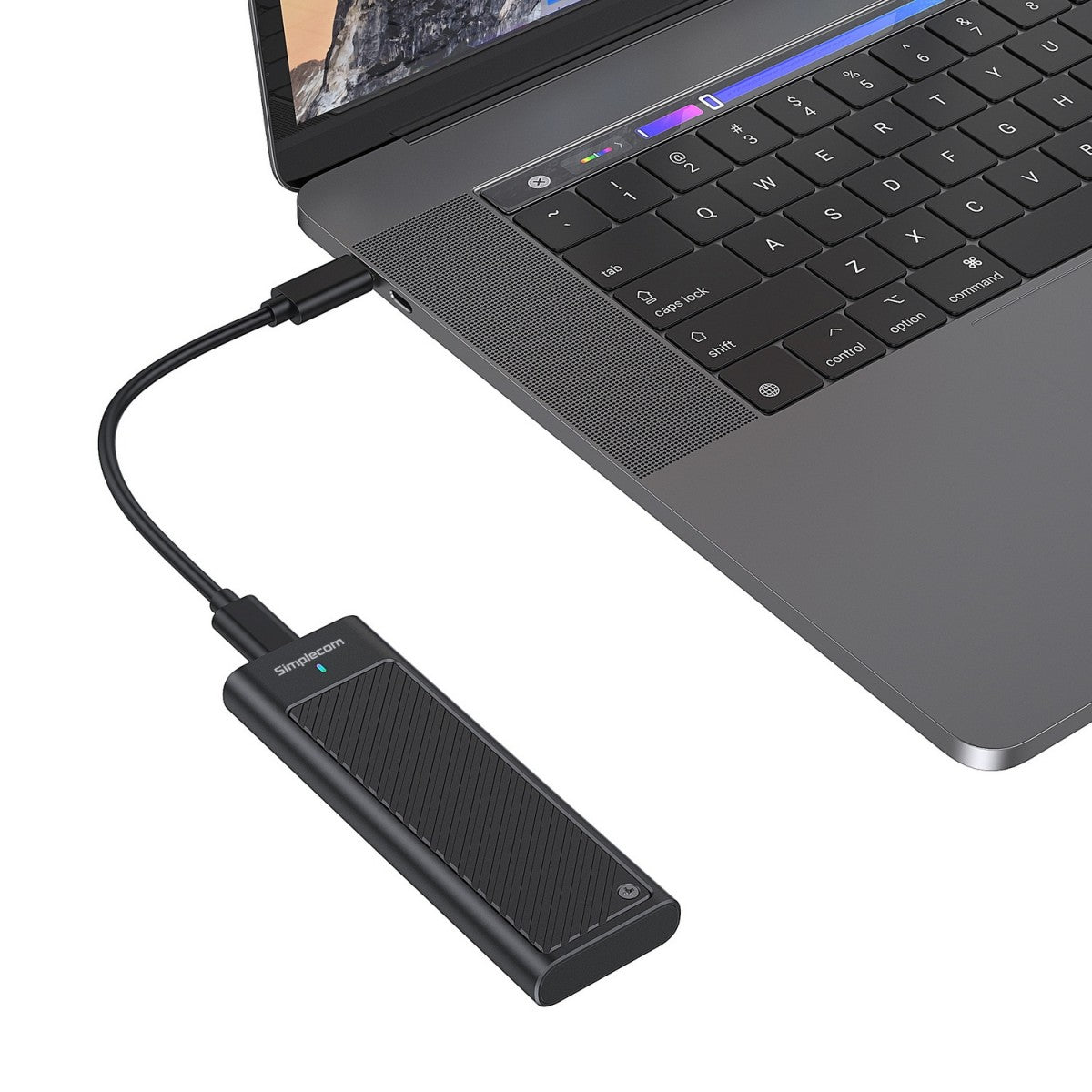 Simplecom SE538 M.2 SSD to USB 3.2 Gen 2x2 USB-C Enclosure 20Gbps NVMe SATA Dual image 2