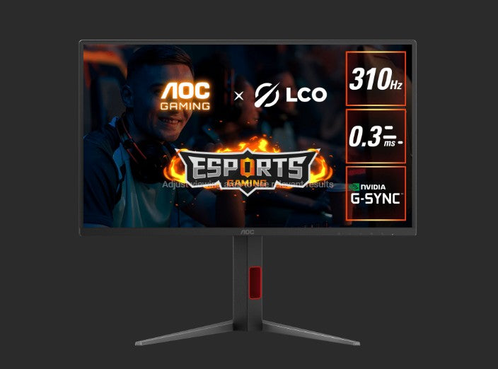 AOC 24.5' Fast IPS,1920 × 1080 FHD, 310Hz, 0.3ms, HDR400, HAS Stand, G-sync Com image 0