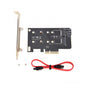 Simplecom EC412 Dual M.2 (B Key and M Key) to PCI-E x4 and SATA 6G Expansion Car image 0