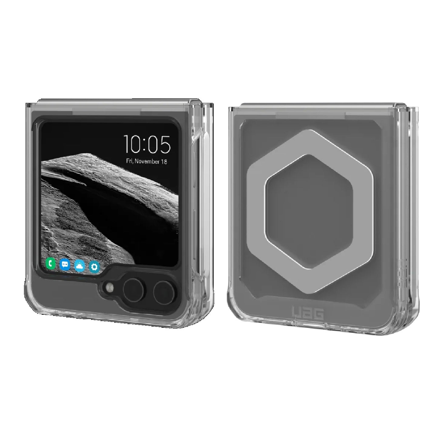 UAG Plyo Pro Samsung Galaxy Z Flip6 5G (7.6') Rugged Case - Ice/Silver (21445511 image 2