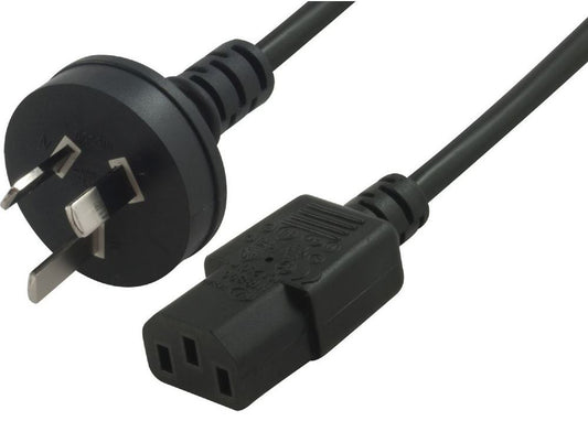 8Ware AU Power Cable 3m - Male Wall 240v PC to Female Power Socket 3pin to IEC 3 image 0