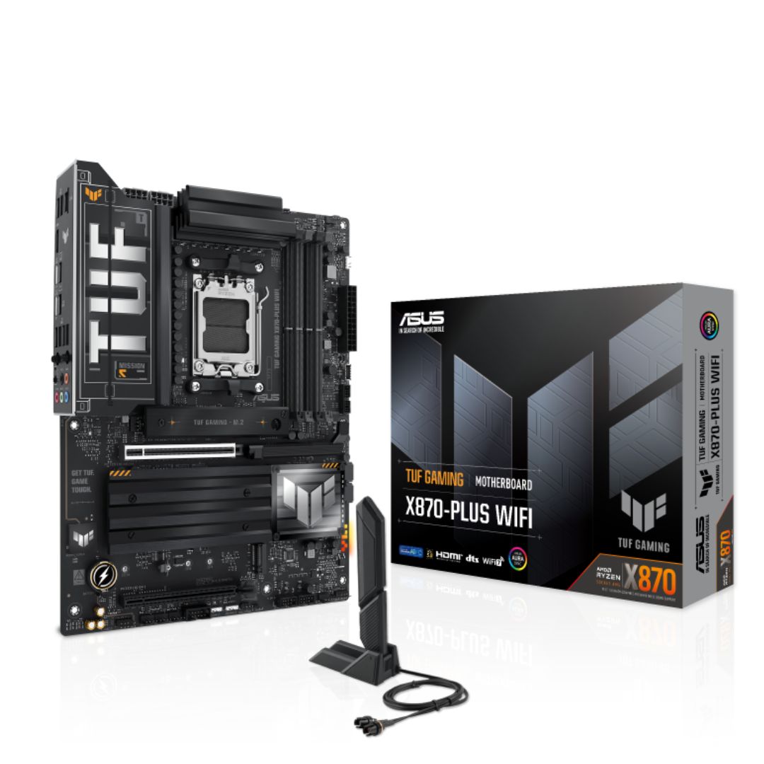ASUS AMD TUF GAMING X870-PLUS WIFI (AM5) ATX Motherboard 4x DDR5 198GB, 1x PCIe image 3