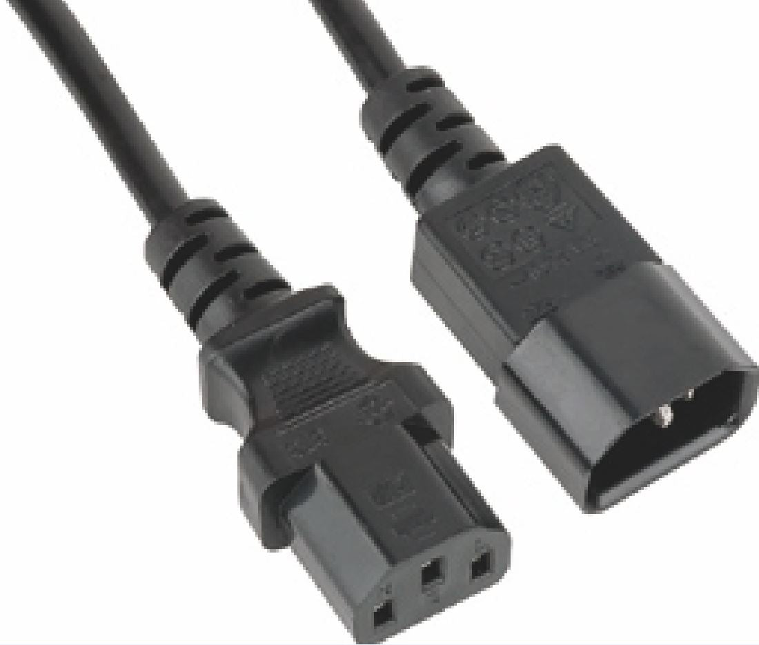 Astrotek Power Extension Cable 2m - Male to Female Monitor to PC or PC/UPS to De image 0