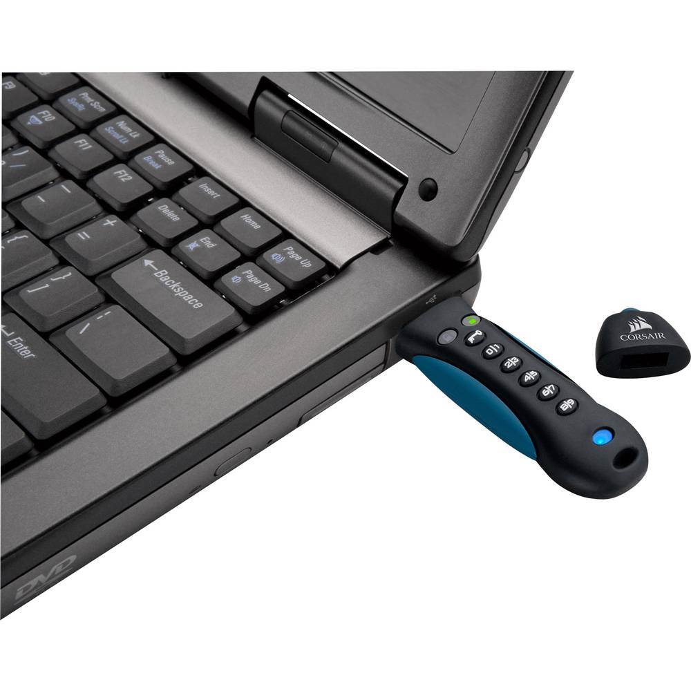 Corsair Padlock 3 64GB Secure USB 3.0 Flash Drive with Keypad - Secure 256-bit H image 2