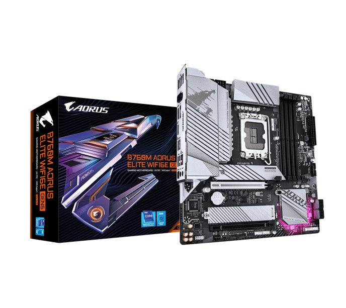 Gigabyte B760M AORUS ELITE WIFI6E GE Intel LGA 1700 mATX Motherboard, 4x DDR5 ~2 image 3