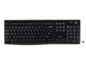 Logitech K270 2.4 GHz Wireless Full Size Keyboard 128-bit AES encryption 24-mont image 0