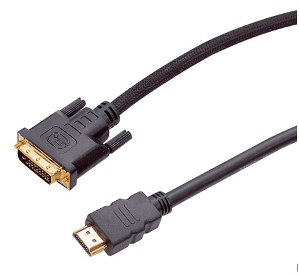 8ware 2m HDMI to DVI-D Adapter Converter Cable - Retail Pack Male to Male 30AWG image 1
