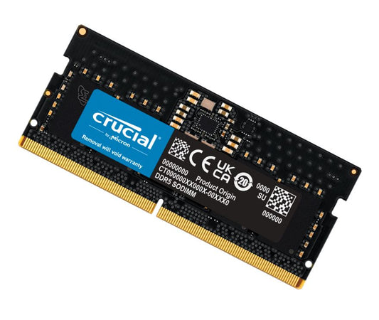 Crucial 32GB (1x32GB) DDR5 SODIMM 4800MHz C40 1.1V Laptop Laptop Memory image 0
