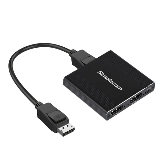 Simplecom CM214 DisplayPort Splitter 1 IN 2 OUT MST Hub for Dual Extended Screen image 0