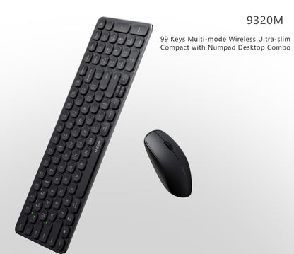 RAPOO 9320M Bluetooth 4.0, 5.0 + 2.4G  Wireless Multi-mode Keyboard Mouse Combo, image 0