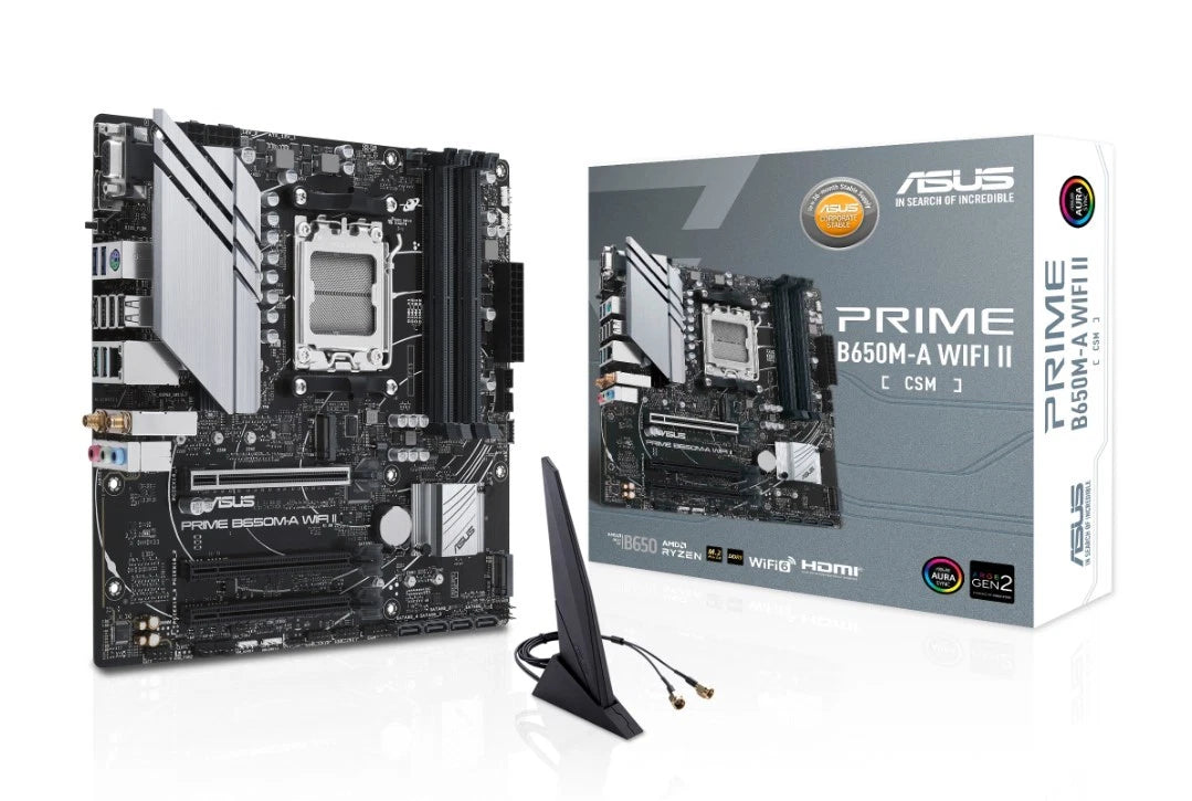 ASUS PRIME B650M-A WIFI II-CSM AM5 DDR5 Micro-ATX Motherboard
