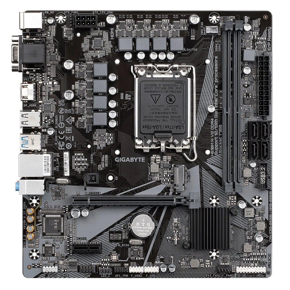 Gigabyte H610M H V2 DDR4 LGA1700 mATX Motherboard