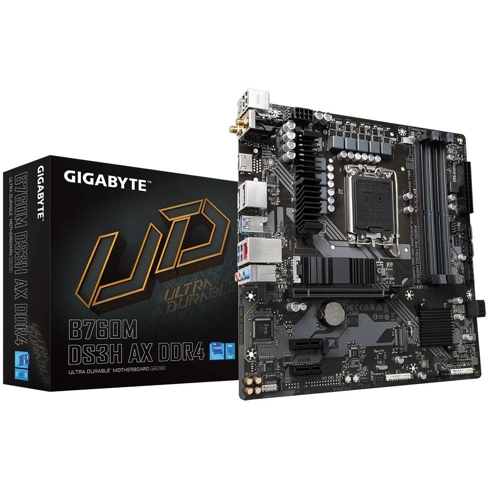Gigabyte B760M DS3H AX DDR4 LGA1700 m-ATX Motherboard