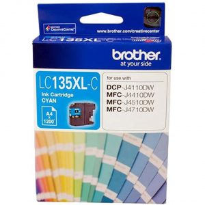 Brother LC-135XLC Cyan Ink Cartridge- MFC-J6520DW/J6720DW/J6920DW and DCP-J4110DW/MFC-J4410DW/J4510DW/J4710DW - up to 1200 pages