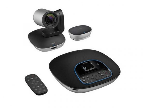 Logitech Group- Conference Cam Group HD Video Conferencing Webcam for Med-Large