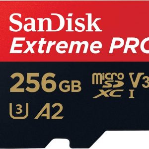 SanDisk Extreme Pro 256GB microSD SDHC SQXCG 170MB/s 90MB/s V30 U3 C10 UHS-1 4K UHD Shock temperature water & X-ray proof with SD Adaptor