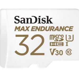 SanDisk Max Endurance 32GB microSD 100MB/s 40MB/s 20K hrs 4K UHD C10 U3 V30 -40?