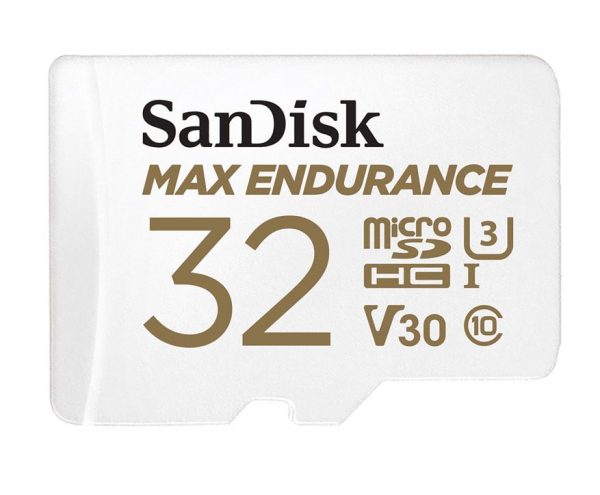 SanDisk Max Endurance 32GB microSD 100MB/s 40MB/s 20K hrs 4K UHD C10 U3 V30 -40?