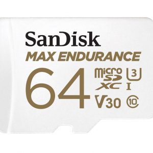 SanDisk Max Endurance 64GB microSD 100MB/s 40MB/s 20K hrs 4K UHD C10 U3 V30 -40?