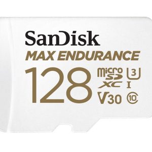 SanDisk Max Endurance 128GB microSD 100MB/s 40MB/s 20K hrs 4K UHD C10 U3 V30 -40