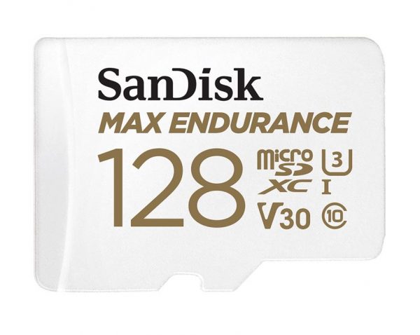 SanDisk Max Endurance 128GB microSD 100MB/s 40MB/s 20K hrs 4K UHD C10 U3 V30 -40