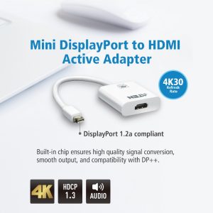 Aten 4K Mini DisplayPort to HDMI Active Adapter